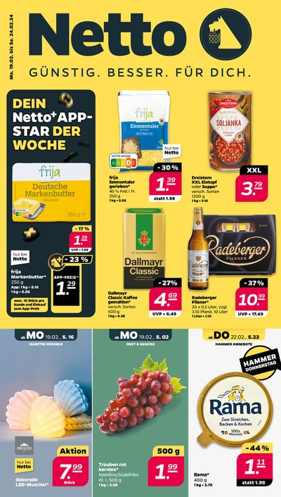 Angebote von Kaufhäuser | DEIN Netto APPSTAR DER WOCHE in Netto | 19.2.2024 - 24.2.2024