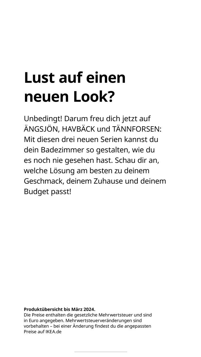 IKEA Katalog in Essen | Freu dich auf neue Frische! | 20.2.2024 - 31.3.2024