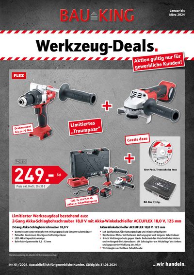 Angebote von Baumärkte und Gartencenter in Lüdenscheid | Werkzeug-Deals. in Bauking | 28.2.2024 - 31.3.2024
