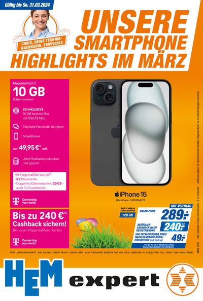 Angebote von Elektromärkte in Ludwigsburg | Unsere Smartphone Highlights Im MÄRZ in HEM expert | 1.3.2024 - 31.3.2024