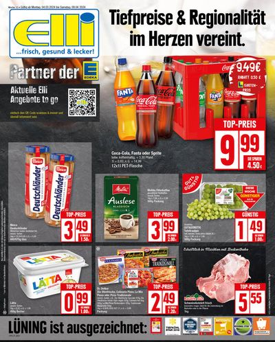 Angebote von Supermärkte in Lippetal | Tiefpreise & Regionalitat im Herzen vereint in Elli Markt | 4.3.2024 - 9.4.2024