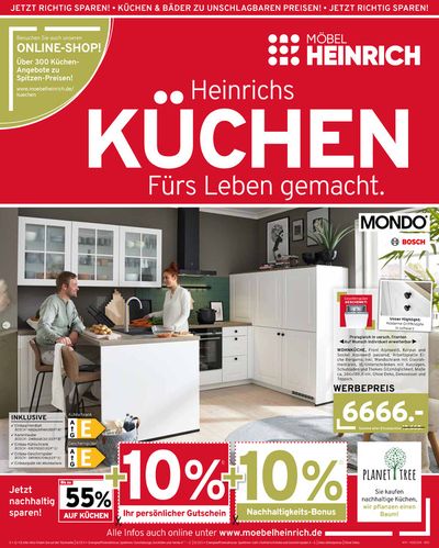 Angebote von Möbelhäuser in Düren | Möbel Heinrich KUCHEN fürs Leben gemacht in Möbel Heinrich | 7.3.2024 - 9.4.2024