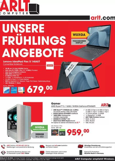 Angebote von Elektromärkte in Ludwigsburg | ANGEBOTE Arlt in Arlt | 7.3.2024 - 31.3.2024