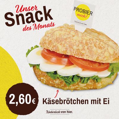 Angebote von Restaurants in Wiesbaden | Dein März-Snack in Bäcker Eifler | 8.3.2024 - 7.4.2024