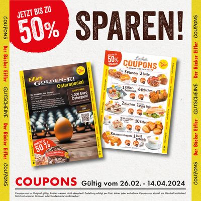 Angebote von Restaurants in Wiesbaden | Unsere Coupons in Bäcker Eifler | 8.3.2024 - 14.4.2024