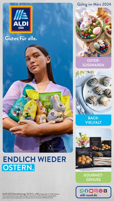 Angebote von Supermärkte in Dorsten | ENDLICH WIEDER OSTERN. in Aldi Süd | 11.3.2024 - 31.3.2024