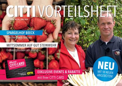 CITTI Markt Katalog in Flensburg | Vorteilsheft | 12.3.2024 - 30.6.2024