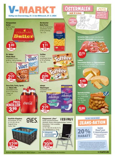 Angebote von Supermärkte in München | V Markt flugblatt in V Markt | 21.3.2024 - 27.3.2024