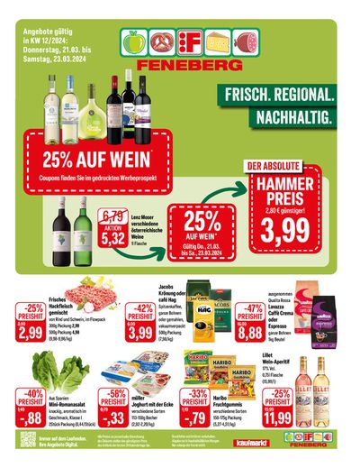 Angebote von Supermärkte in München | Feneberg flugblatt in Feneberg | 17.3.2024 - 31.3.2024