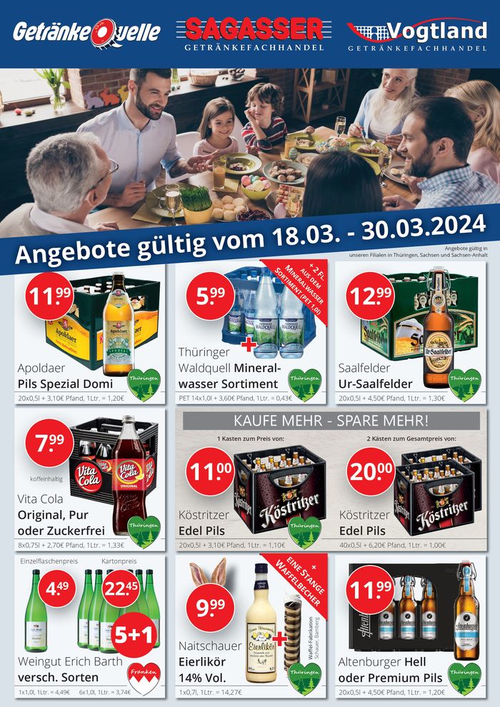 Sagasser Katalog in Ilmenau | Unsere aktuellen Angebote auf einen Blick! | 18.3.2024 - 30.3.2024