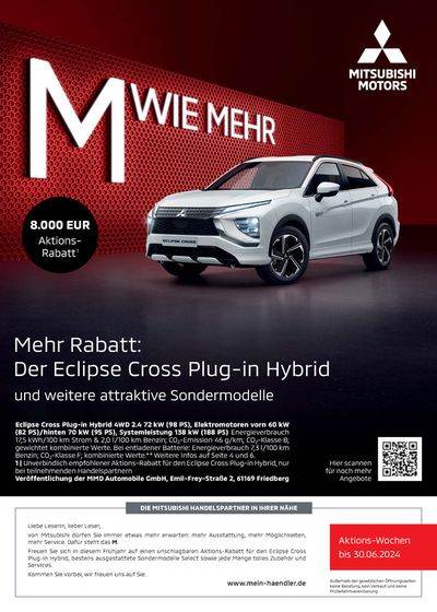 Mitsubishi Katalog in Düsseldorf | Mitsubishi Prospekt | 18.3.2024 - 18.3.2025