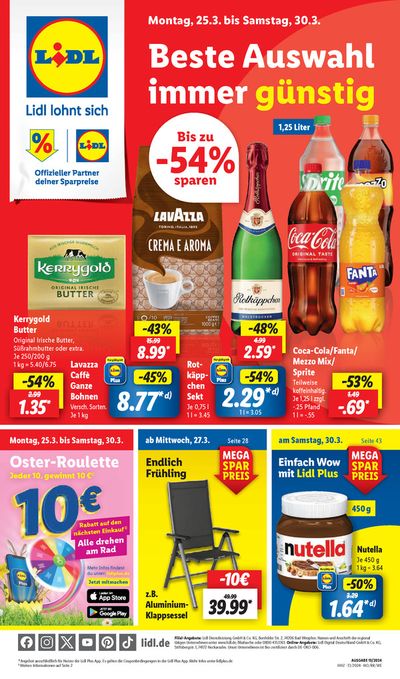 Angebote von Supermärkte in Geseke | Beste Auswahl immer günstig in Lidl | 25.3.2024 - 30.3.2024