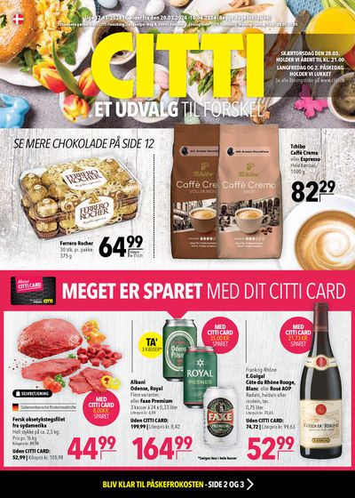 CITTI Markt Katalog in Flensburg | Dänemark-Werbung | 20.3.2024 - 16.4.2024