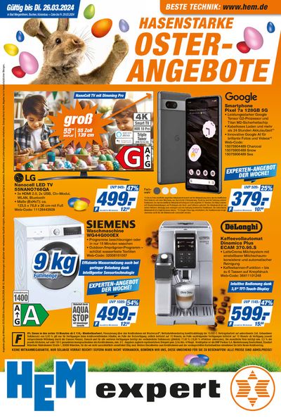 Angebote von Elektromärkte in Ludwigsburg | OSTER-ANGEBOTE in HEM expert | 20.3.2024 - 3.4.2024