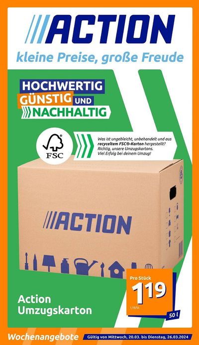 Angebote von Supermärkte in Erlangen | Action flugblatt in Action | 21.3.2024 - 4.4.2024