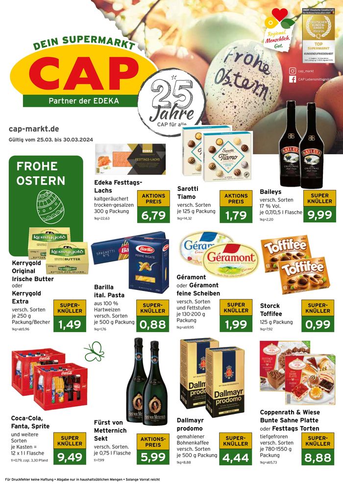 CAP Markt Katalog in Köln | CAP Markt Angebot | 25.3.2024 - 30.3.2024