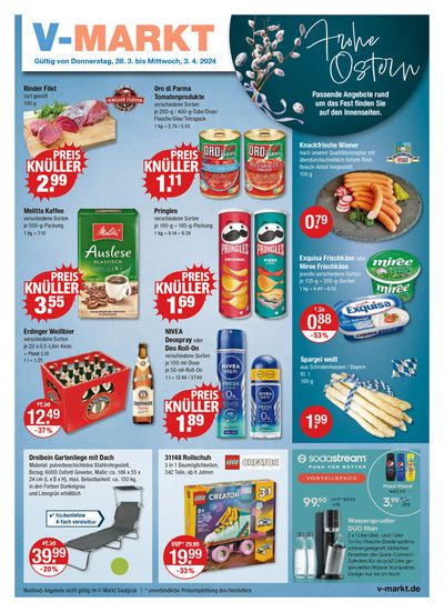 Angebote von Supermärkte in München | V Markt flugblatt in V Markt | 28.3.2024 - 3.4.2024