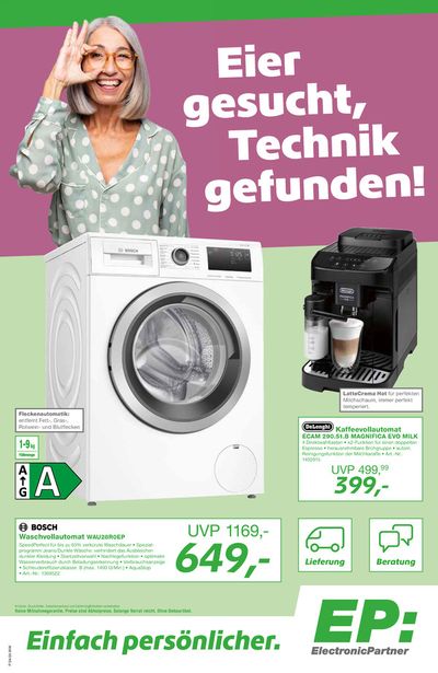 Angebote von Elektromärkte in Delbrück | Electronic Partner EP flugblatt in Electronic Partner EP | 22.3.2024 - 6.4.2024