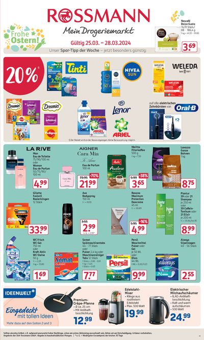 Angebote von Drogerien und Parfümerie in Wesel | Rossmann katalog in Rossmann | 23.3.2024 - 28.3.2024
