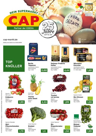 Angebote von Supermärkte in Ludwigshafen am Rhein | CAP Markt Angebot in CAP Markt | 25.3.2024 - 30.3.2024