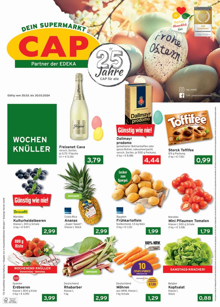 CAP Markt Katalog in Bottrop | CAP Markt Angebot | 25.3.2024 - 30.3.2024
