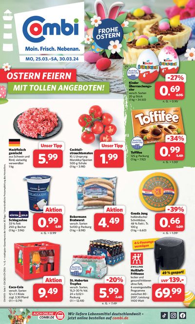 Angebote von Supermärkte in Bielefeld | Markt - Angebote in Combi Markt | 24.3.2024 - 30.3.2024