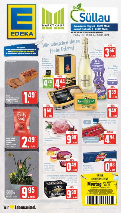 Angebote von Supermärkte in Freiburg im Breisgau | Aktueller Prospekt in Marktkauf | 24.3.2024 - 7.4.2024