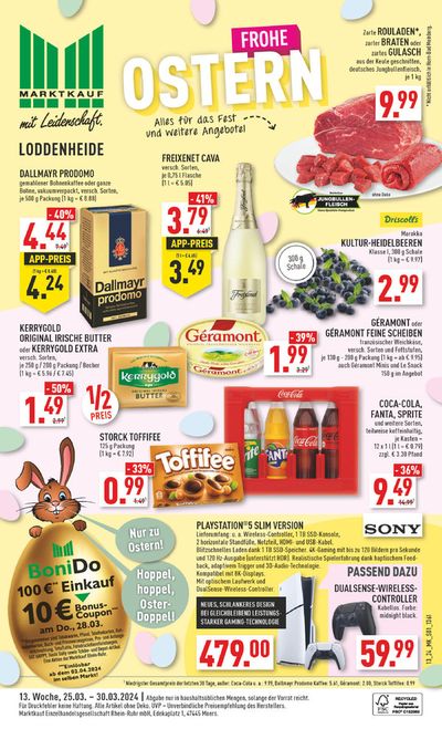 Angebote von Supermärkte in Münster | Aktueller Prospekt in Marktkauf | 24.3.2024 - 7.4.2024