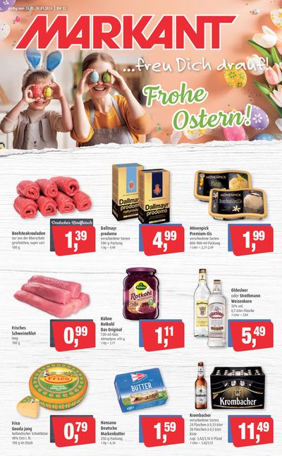 Angebote von Supermärkte in Lübeck | Markant flugblatt in Markant | 24.3.2024 - 7.4.2024