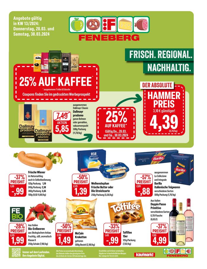 Feneberg Katalog in Laupheim | Feneberg flugblatt | 24.3.2024 - 7.4.2024