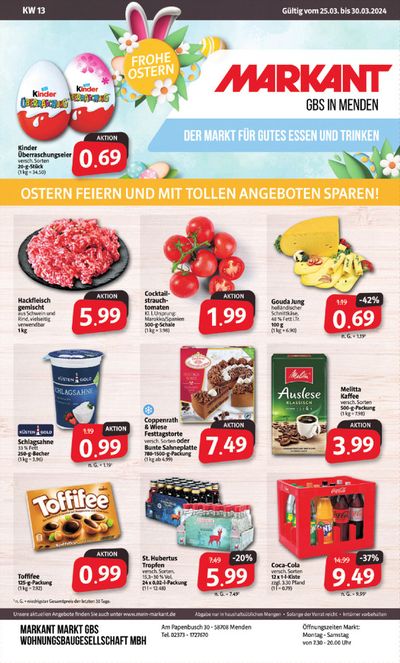 Angebote von Supermärkte in Unna | Der Markt für gutes Essen und Trinken. in Markant Markt | 24.3.2024 - 30.3.2024