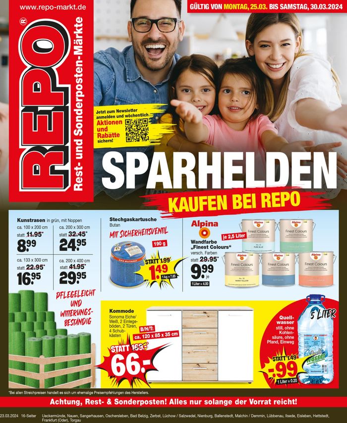 Repo Markt Katalog in Lübbenau-Spreewald | Repo Markt katalog | 24.3.2024 - 7.4.2024