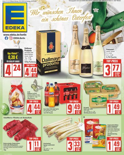 Angebote von Supermärkte in Berlin | Edeka flugblatt in EDEKA | 24.3.2024 - 30.3.2024