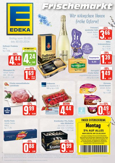 Angebote von Supermärkte in Lüneburg | Edeka flugblatt in EDEKA | 24.3.2024 - 30.3.2024