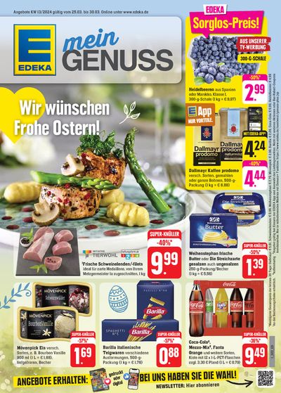 Angebote von Supermärkte in Saarbrücken | Edeka flugblatt in EDEKA | 24.3.2024 - 30.3.2024