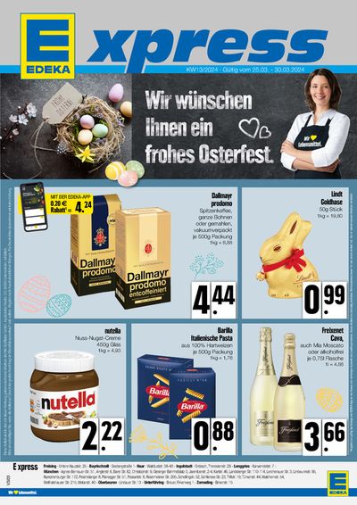 Angebote von Supermärkte in Ingolstadt | Edeka flugblatt in EDEKA | 24.3.2024 - 30.3.2024