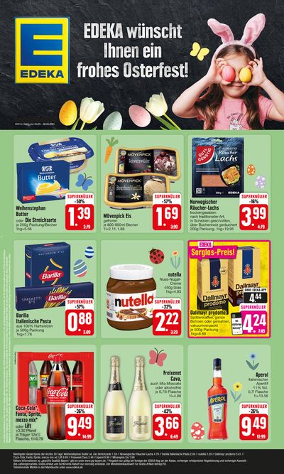 Angebote von Supermärkte in Augsburg | Edeka flugblatt in EDEKA | 24.3.2024 - 30.3.2024