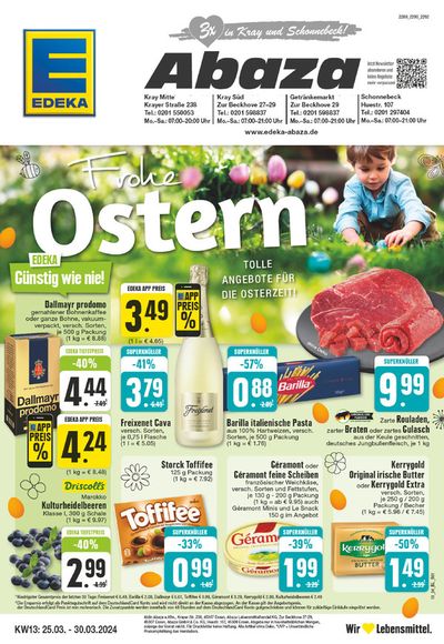 Angebote von Supermärkte in Gelsenkirchen | Edeka flugblatt in EDEKA | 24.3.2024 - 30.3.2024