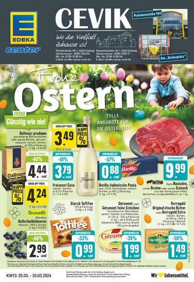 Angebote von Supermärkte in Stolberg | Edeka flugblatt in EDEKA | 24.3.2024 - 30.3.2024