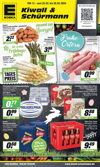 Angebote von Supermärkte in Bergkamen | Edeka flugblatt in EDEKA | 24.3.2024 - 30.3.2024