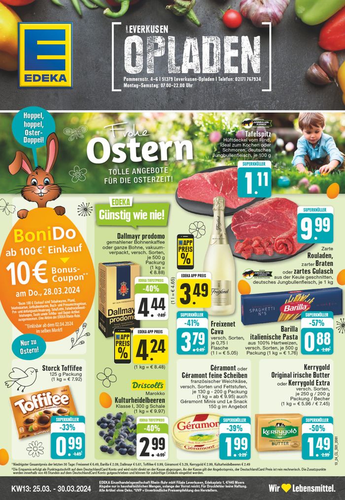 EDEKA Katalog in Leverkusen | Edeka flugblatt | 24.3.2024 - 30.3.2024