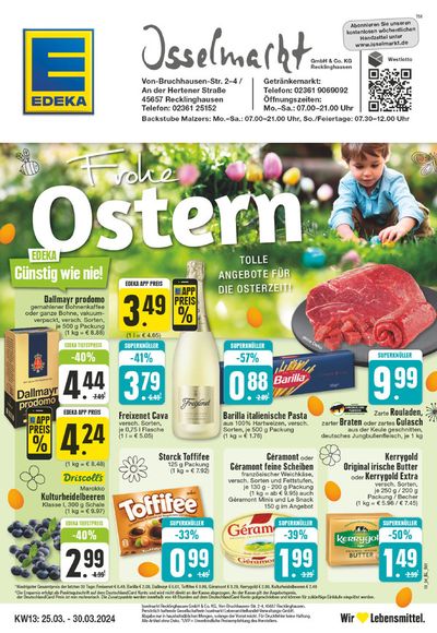 Angebote von Supermärkte in Recklinghausen | Edeka flugblatt in EDEKA | 24.3.2024 - 30.3.2024