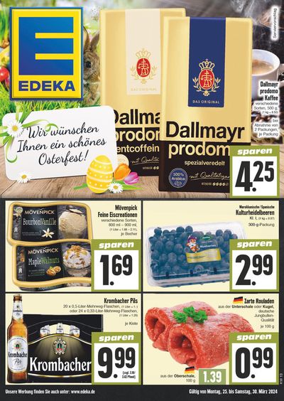 Angebote von Supermärkte in Bad Hersfeld | Edeka flugblatt in EDEKA | 24.3.2024 - 30.3.2024