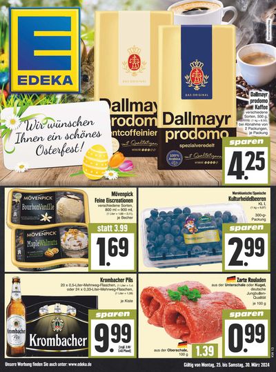 Angebote von Supermärkte in Siegen | Edeka flugblatt in EDEKA | 24.3.2024 - 30.3.2024