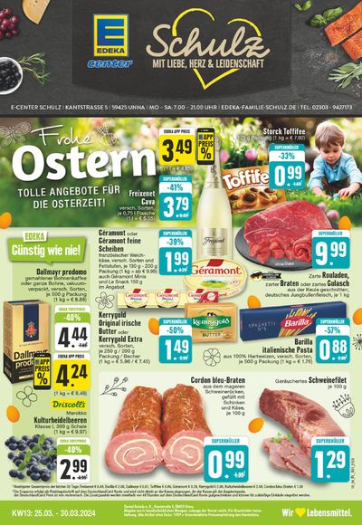 Angebote von Supermärkte in Unna | Edeka flugblatt in EDEKA | 24.3.2024 - 30.3.2024