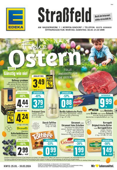 Angebote von Supermärkte in Bergheim | Edeka flugblatt in EDEKA | 24.3.2024 - 30.3.2024