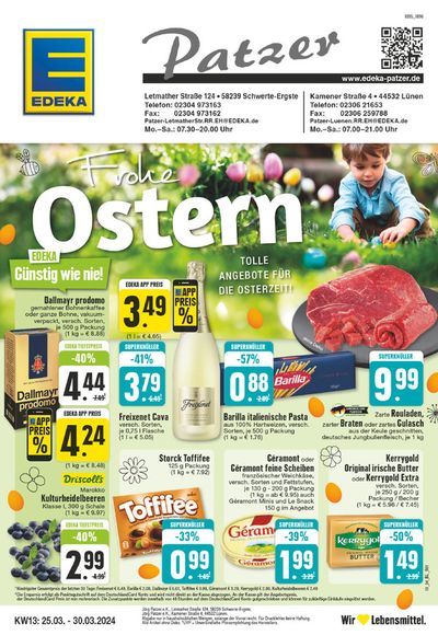 Angebote von Supermärkte in Lünen | Edeka flugblatt in EDEKA | 24.3.2024 - 30.3.2024
