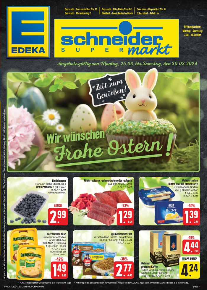 EDEKA Katalog in Bayreuth | Edeka flugblatt | 24.3.2024 - 30.3.2024