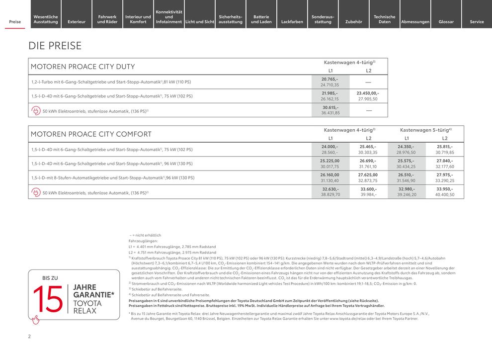 Toyota Katalog in Leverkusen | Toyota Proace City / Proace City Electric | 27.3.2024 - 27.3.2025