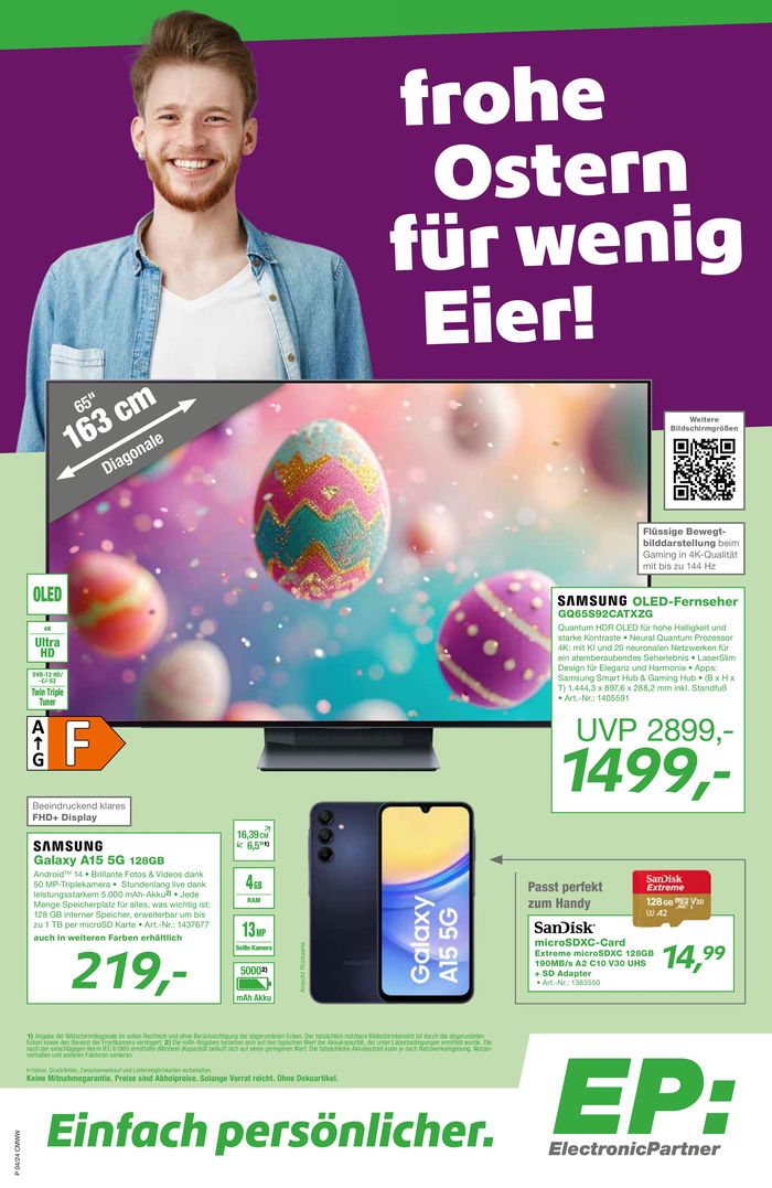 Electronic Partner EP Katalog in Mönchengladbach | Electronic Partner EP flugblatt | 22.3.2024 - 6.4.2024